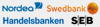 Nordea, Swedbank, Handelsbanken, SEB